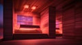 The infrared sauna to improve the health and beauty. Infrared sauna