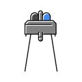infrared sensor module color icon vector illustration Royalty Free Stock Photo