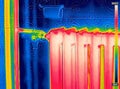 Infrared Thermal Image of Radiator Heater