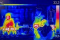 Infrared Thermal image street stand