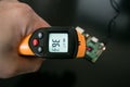 Infrared thermometer, with laser point