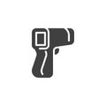 Infrared thermometer vector icon Royalty Free Stock Photo