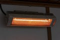 Infrared wall heater for cold winter days