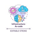 Infrastructure-as-code concept icon