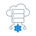 Infrastructure as a Service (IaaS). Virtualized Computing Processing Resources. Royalty Free Stock Photo