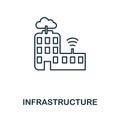 Infrastructure icon. Simple element from team building collection. Creative Infrastructure icon for web design