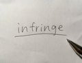 Infringe