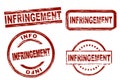 Infringement ink stamp set