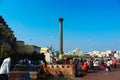 Infront of Puri Jagannath temple visitors walking and enjoying