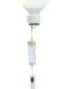 Infusion bottle with IV solution Royalty Free Stock Photo