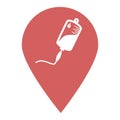 Infusion location map pin icon. Element of map point for mobile concept and web apps. Icon for website design and development, app