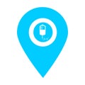 Infusion location map pin icon. Element of map point for mobile concept and web apps. Icon for website design and development, app