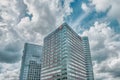 ING building, Financial district at the Amsterdam Bijlmer, Modern office buildings, business district Amsterdam Arena park, Southe Royalty Free Stock Photo