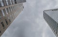 The ING Building Or The Rembrandt Tower And The Mondrian Tower At Amsterdam The Netherlands 2018