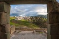 Ingapirca Inca wall ruins in Ecuador