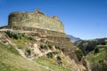 Ingapirca, Inca wall and town in Ecuador Royalty Free Stock Photo