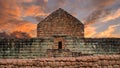 Ingapirca, Sunset at an archaeological site also known as the temple of the sun.