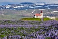Ingjaldsholskirkja church in Helissandur. Snaefellsnes peninsula. Iceland Royalty Free Stock Photo