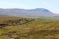 Ingleborough and Blea Moor from Whernside. Royalty Free Stock Photo