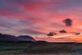 Ingleborough at sunset Royalty Free Stock Photo