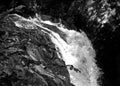 Ingleton Waterfall Monochrome