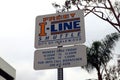 Inglewood (Los Angeles), California: Inglewood I-LINE Shuttle Bus Stop sign