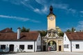 Ingolstadt, Bavaria Germany - Entrance, inner court and buildings of the New Castle Royalty Free Stock Photo