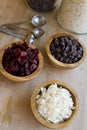 Ingredient Bowls Royalty Free Stock Photo