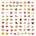 Ingredient food collage Royalty Free Stock Photo