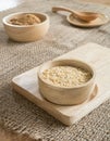 Ingredient grain, wheat germ and Brown sugar Royalty Free Stock Photo