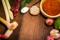 Ingredient of Thai Red curry paste Royalty Free Stock Photo