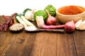 Ingredient of Thai Red curry paste Royalty Free Stock Photo