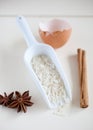 Ingredients for arroz con leche Royalty Free Stock Photo