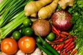 Ingredients for asian styled cooking