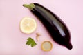 Ingredients for Baba Ghanoush Royalty Free Stock Photo