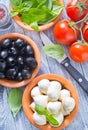 Ingredients for caprese