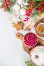 Ingredients for Christmas cooking Royalty Free Stock Photo