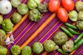 Ingredients for cooking Mexican green sauce Royalty Free Stock Photo