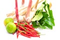 Ingredients For Cooking 'Tom Yum' Dish Chili Hot Spicy Soup Thai Royalty Free Stock Photo