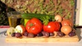 Ingredients of Greek village salad , Mediterranean diet