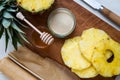 Ingredients for Homemade Honey-glazed Pineapple Tarts