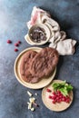 Dessert chocolate pizza Royalty Free Stock Photo