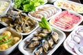 Ingredients for hot pot cook Royalty Free Stock Photo