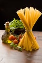 Ingredients for Italian pasta Royalty Free Stock Photo