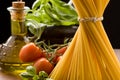 Ingredients for Italian pasta Royalty Free Stock Photo