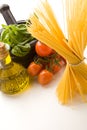 Ingredients for Italian pasta Royalty Free Stock Photo