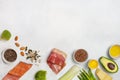 Ingredients for ketogenic diet