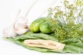 Ingredients for making brined pickles