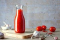 Ingredients for making homemade tomato sauce. Royalty Free Stock Photo