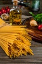 Ingredients for making pasta Royalty Free Stock Photo